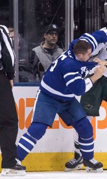 Staal scores again on Leafs, Wild win 3-2